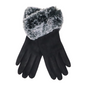 Large Trim Faux-Fur Gloves