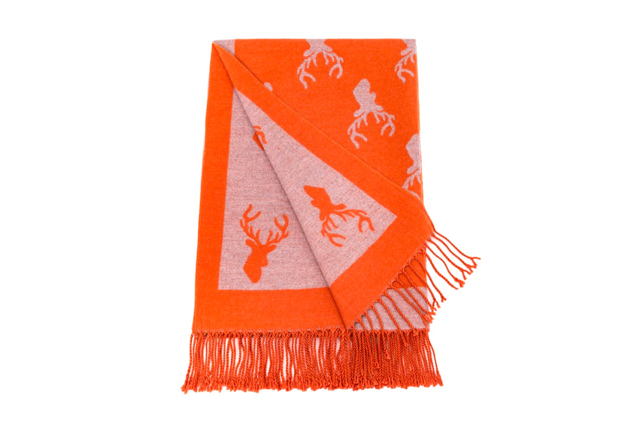 Supersoft Stag Scarves (With Tassels)