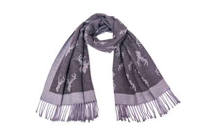 Supersoft Stag Scarves (With Tassels)