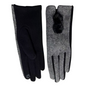 Herringbone Gloves with Double Pom-Pom